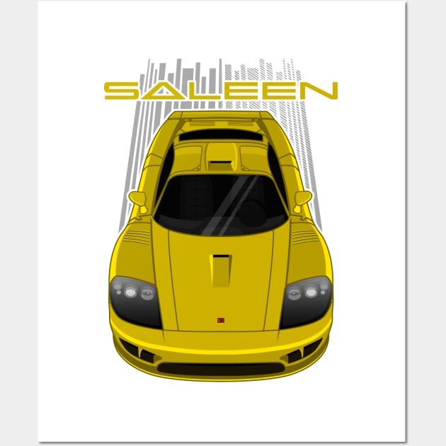 Saleen S7 - Yellow Wall Art by V8social